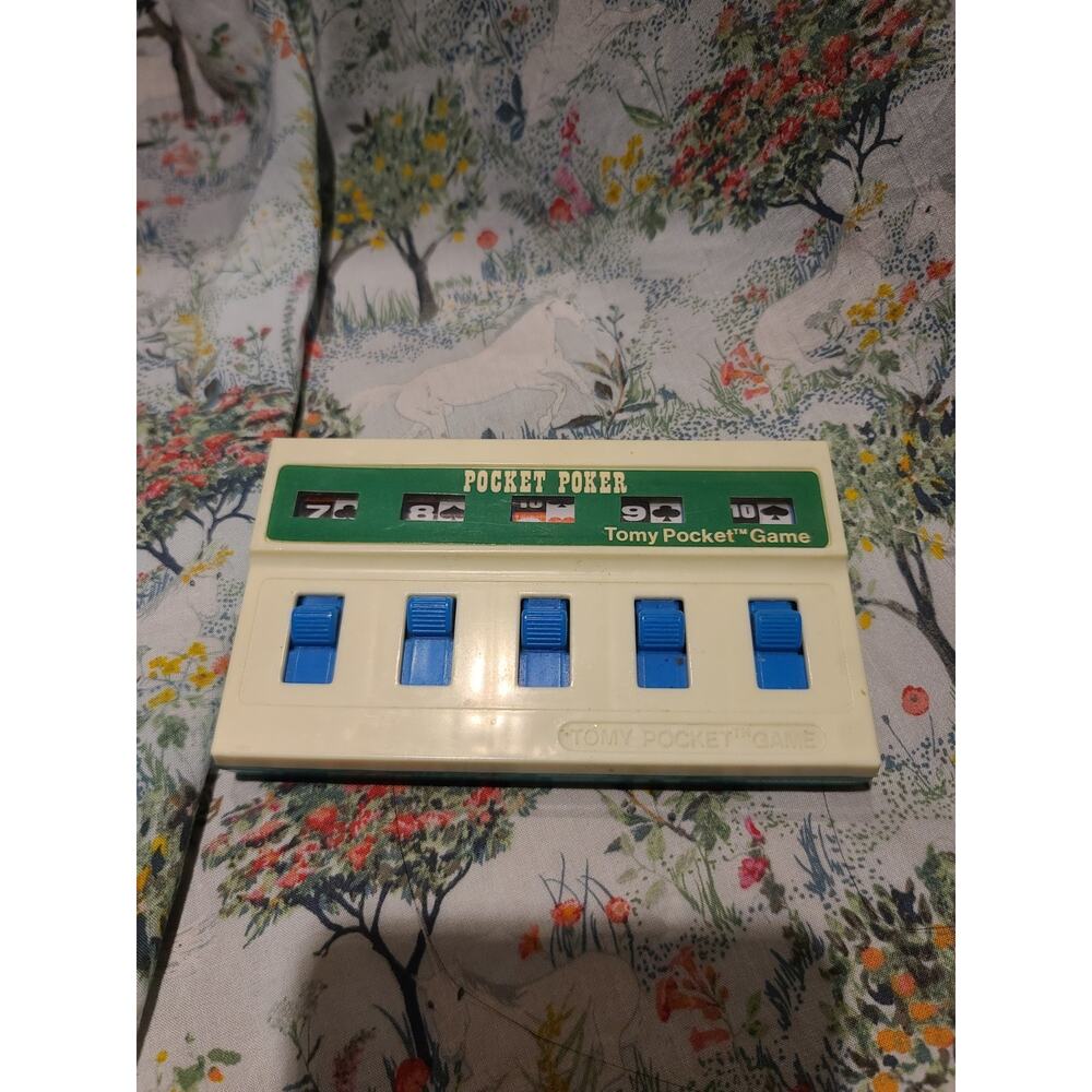 Vintage 1976 TOMY Pocket Game Pocket Poker Handheld
